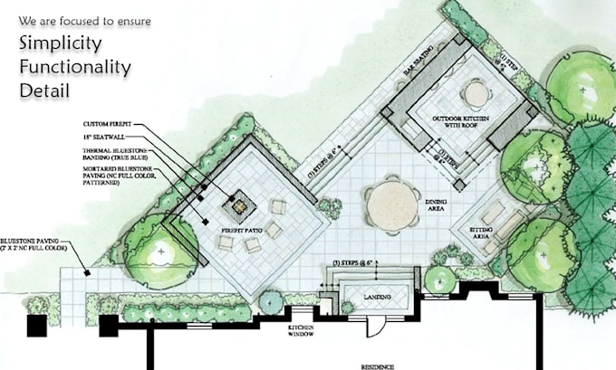 make 2d and 3d landscape designs for your yard