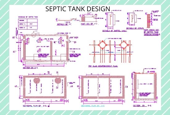 provide you septic tank 2d design