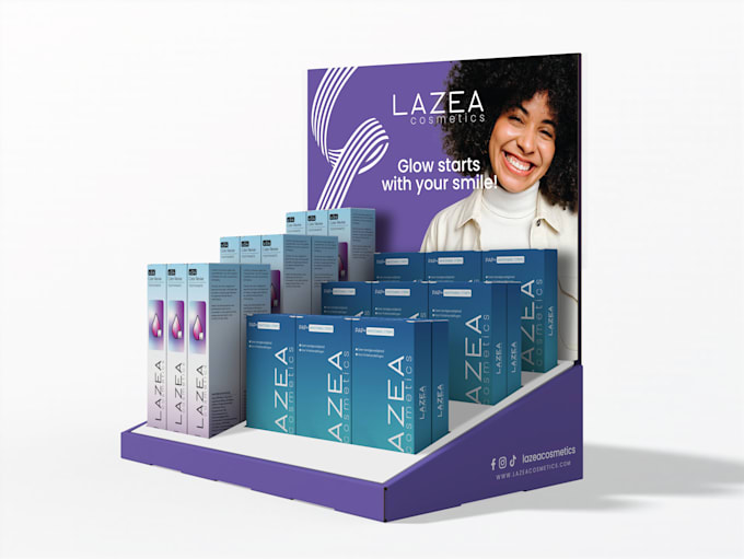 create custom display box design, product packaging mailer box design with 3d