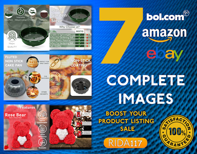 create infographic designs for amazon ebay or bol