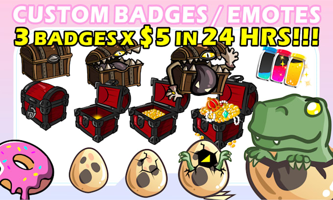 create custom twitch sub badges, bit badges or emotes