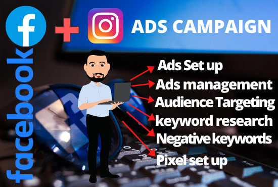 Top 5! I will create and manage your facebook and instagram ads campaign