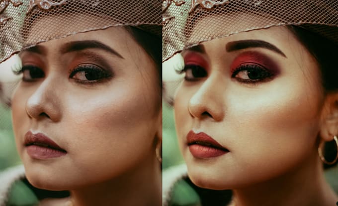 fix or retouch bad makeup with photoshop