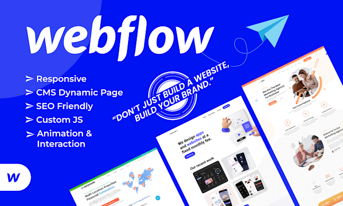 design a fully responsive and dynamic webflow website