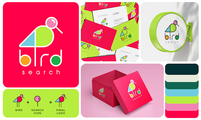 create modern minimalist logo design for business and brand identity