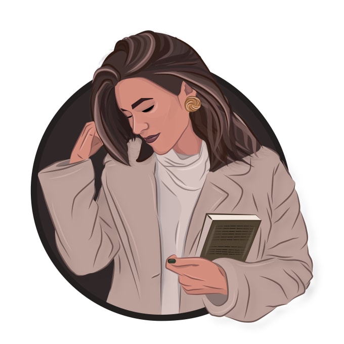 I will create illustrations of people in adobe illustrator
