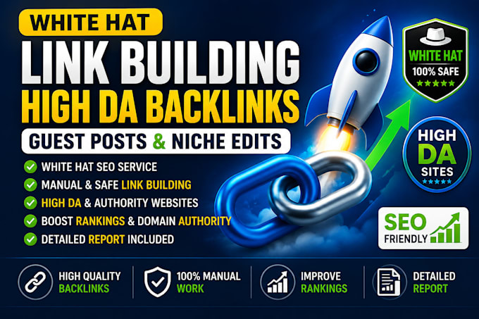 do white hat link building with high da backlinks and niche edits