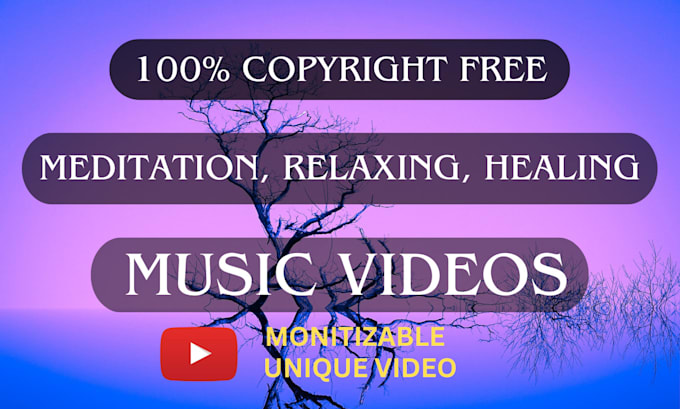 create relaxing meditation music video for youtube channel