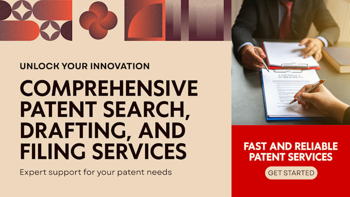 do professional patent search, patent drafting, and patent filing