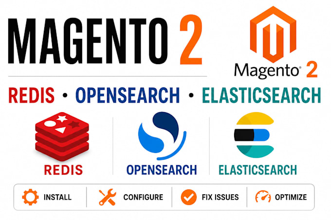 install and fix magento 2 redis, opensearch, elasticsearch