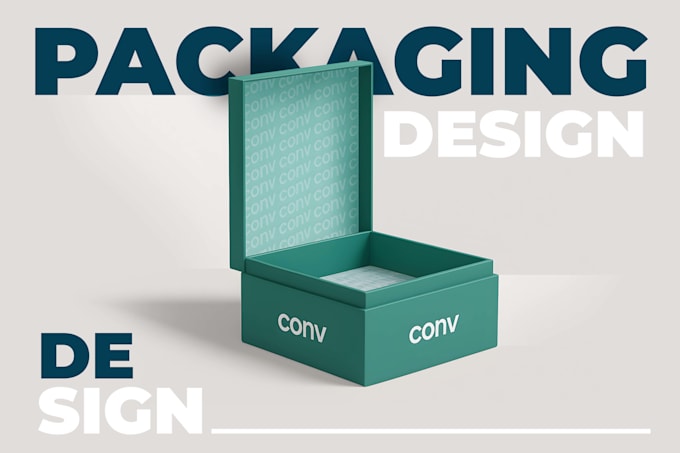 create a product box design and packaging design, box design
