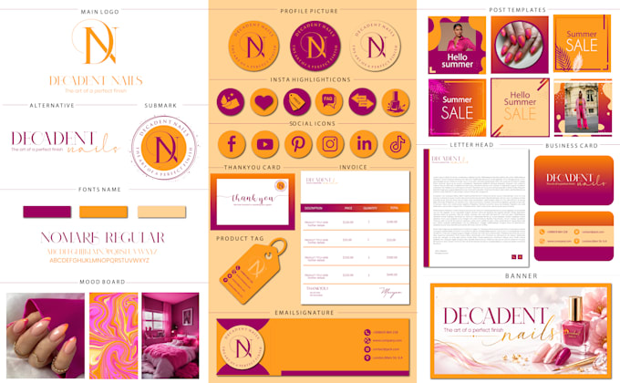 design luxury brand identity or branding package
