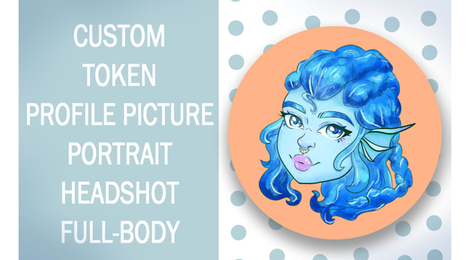 Player Character Token Simple Draw your dnd profile picture or game token by Endlessdraws | Fiverr