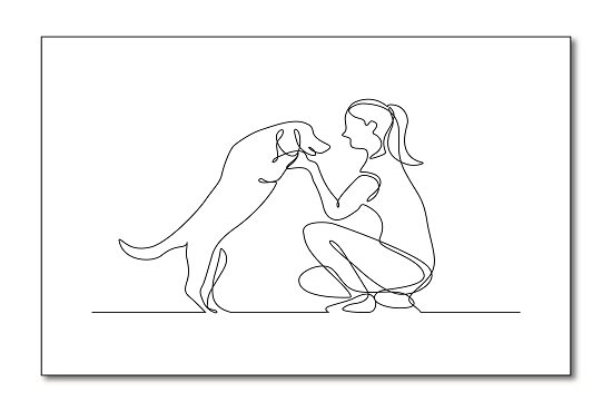 do illustration with continuous line art within 6 hour