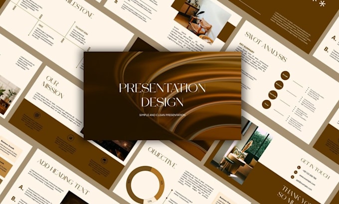 design a professional powerpoint presentation and pitch deck for your bus