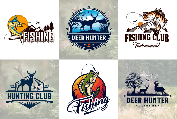 Design unique fishing, hunting and outdoor logo by Tashmiahnoor07 | Fiverr