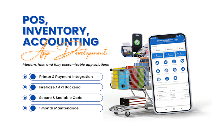 develop pos, accounts and inventory management android app
