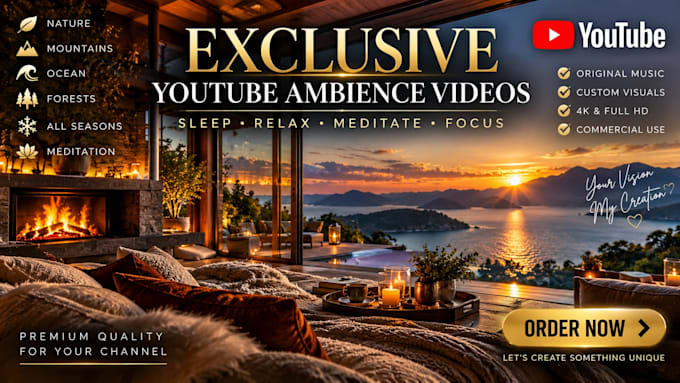 create exclusive youtube sleep ambience videos