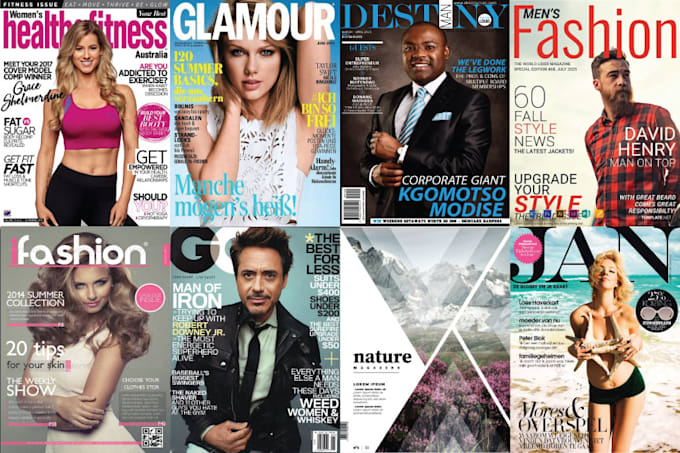 design professional magazine, magazine cover