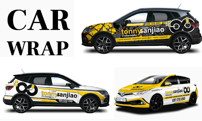 make car wrap design for your business promotion
