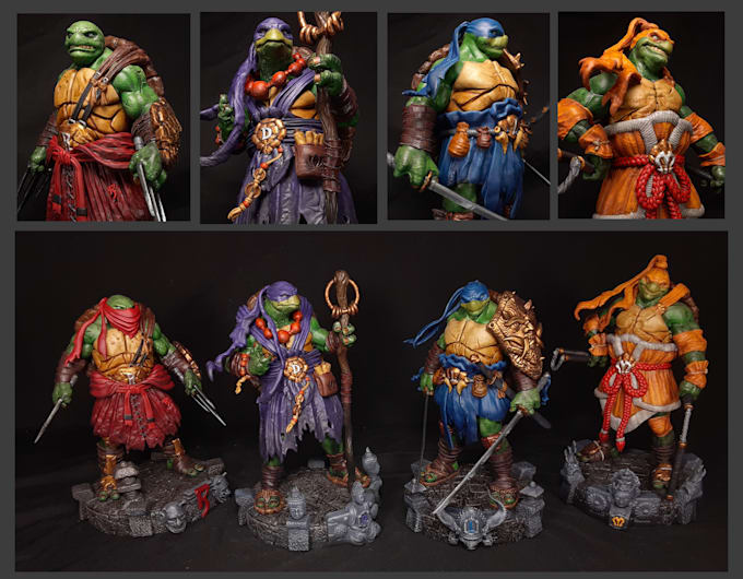custom paint your tabletop figure to an exacting standard