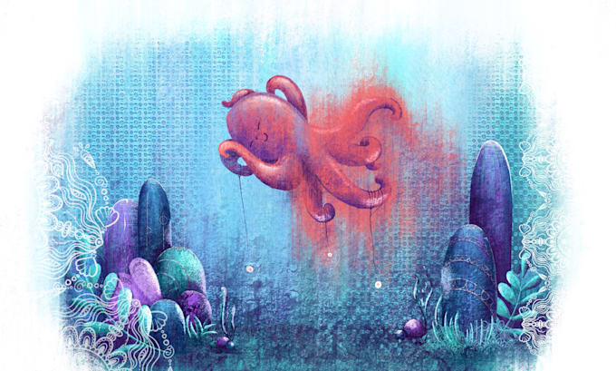 create atmospheric childrens book illustrations