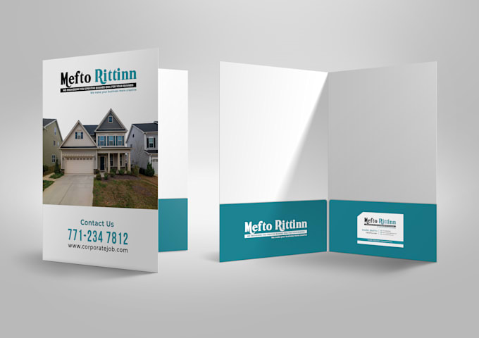do professional presentation folder design in 24hour