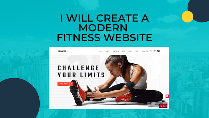 design and develop attractive fitness, gym, and workout website