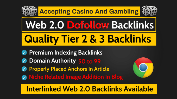 I will web 2 0 backlinks