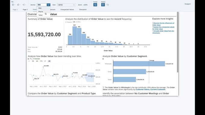 Do dashboard and data visualization on sap analytics cloud by Inality ...