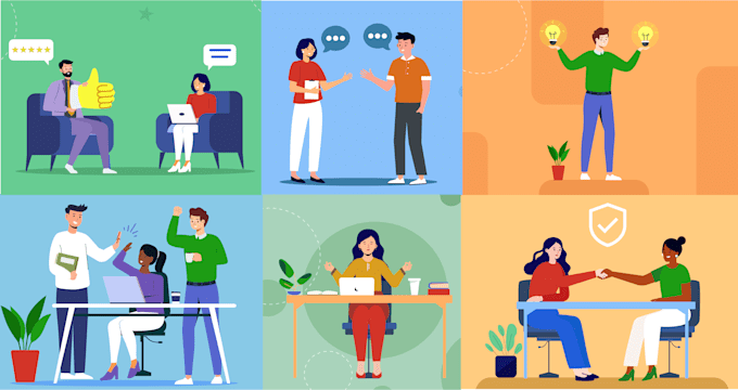 create modern flat vector illustration for website and app