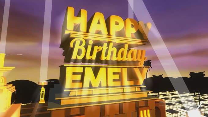 Make th Century Fox Movie Style Happy Birthday Video Intro By Bestdesignating Fiverr