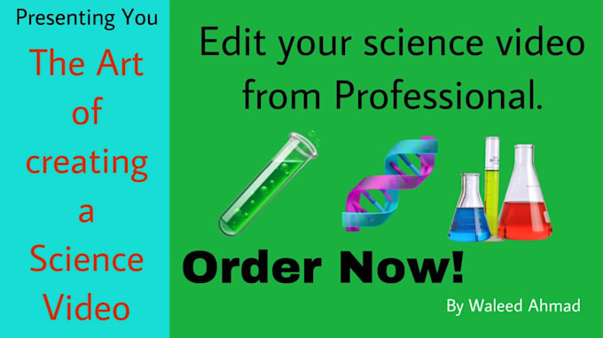 create a science video or related from scratch