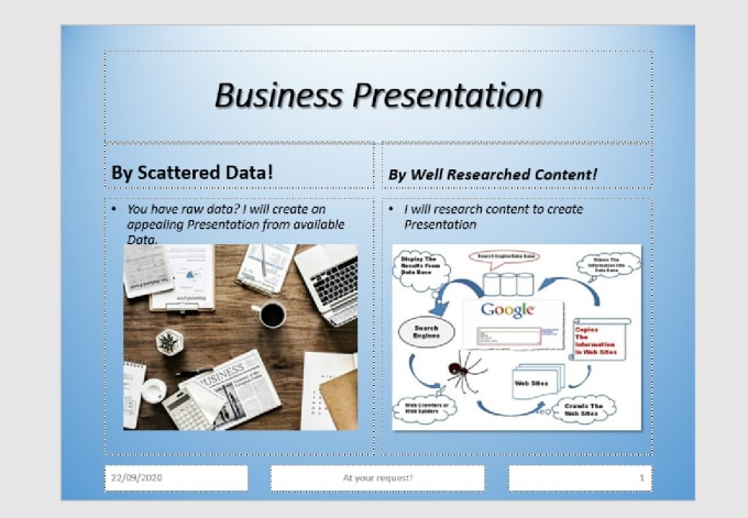 design business presentation for you