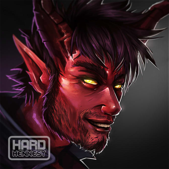 Draw your character illustration by Hardhennesy Fiverr