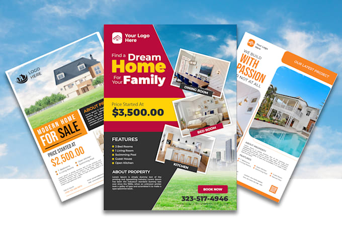 design real estate flyers