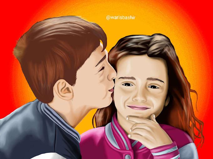 convert photo into cartoon portrait