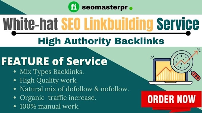 provide white hat SEO backlinks,manual link building service
