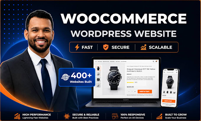 build woocommerce website, wordpress ecommerce website, webshop