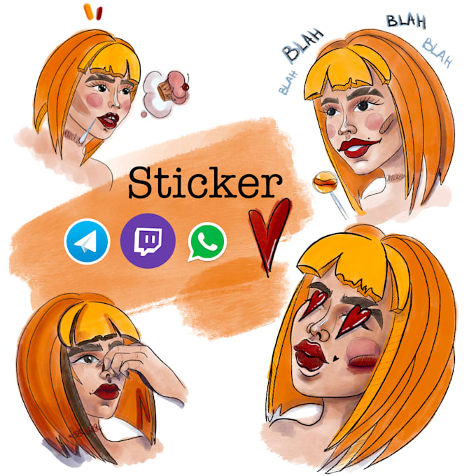 Create custom stickers telegram, twitch, youtube, whatsapp, mixer by