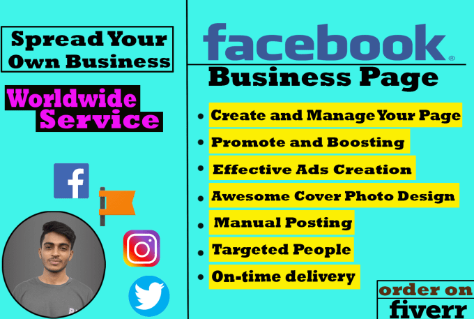 Create and promote your facebook business page by Mazedul7659 | Fiverr