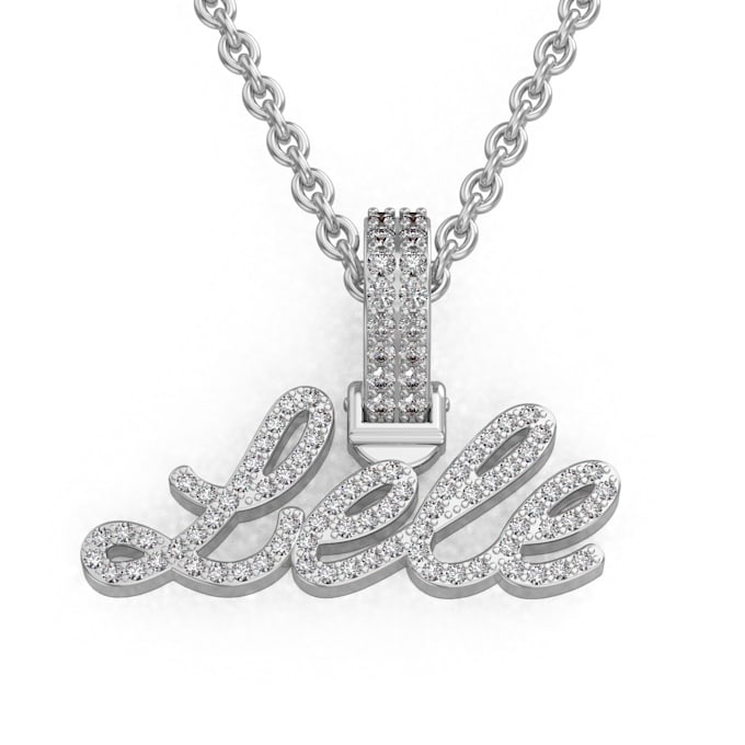 create custom name pendant jewelry for casting