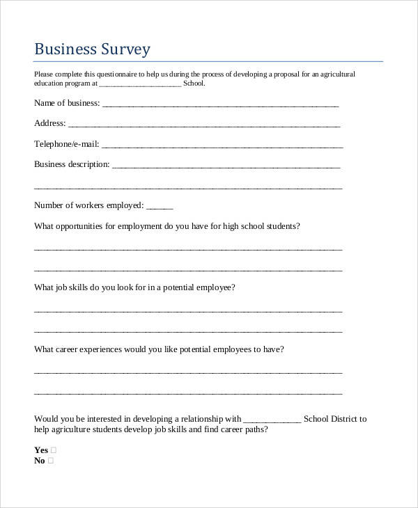 create world class survey form