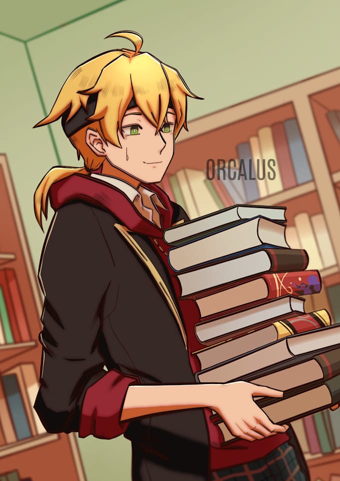 draw oc, anime or fanart, vtuber illustration
