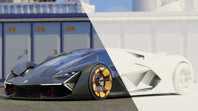 3d model your car and 3d render and 3d animation