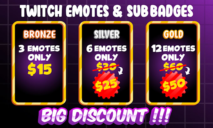 create unique custom twitch emotes, twitch sub badges