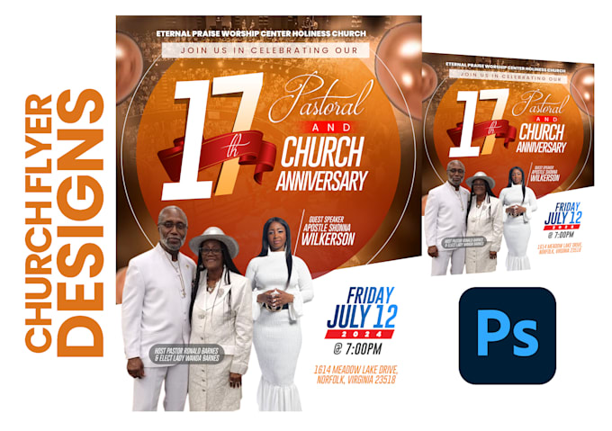 Professional Church Flyer Design Sample 1