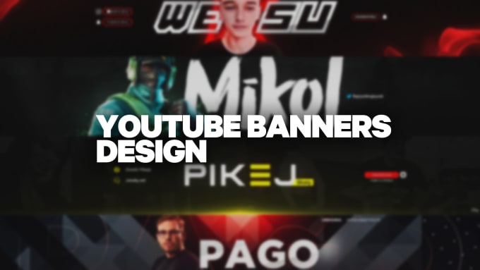 Design professional youtube banner for you by Depooxart | Fiverr