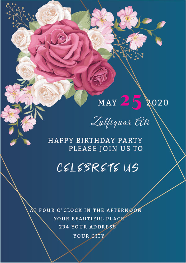 design invitation card for any event