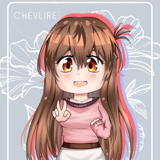 Draw cute chibi anime or cartoon artstyle by Chevlire | Fiverr